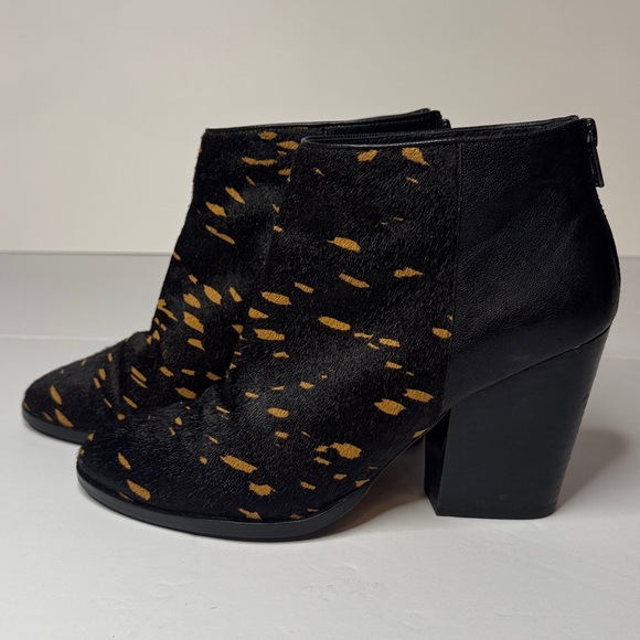 Cole Haan Grand Ambition Block Heel Calf Hair Upper Ankle Boots, Rodeo Western - Picture 5 of 16